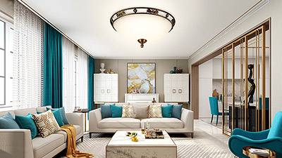 In what room is the home decoration ceiling lamp suitable for installation?