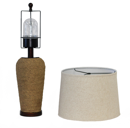 Outdoor Resin & Metal Table Lamp