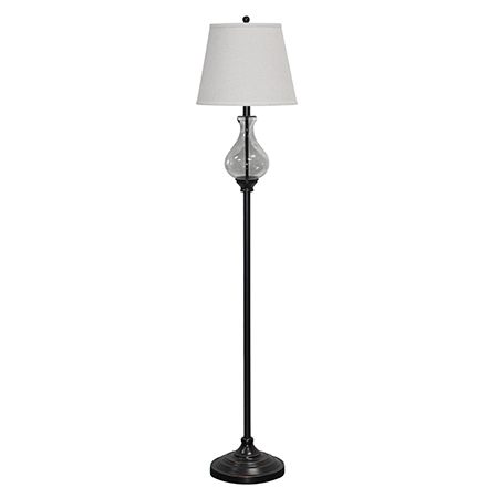 Metal & Glass Floor Lamp